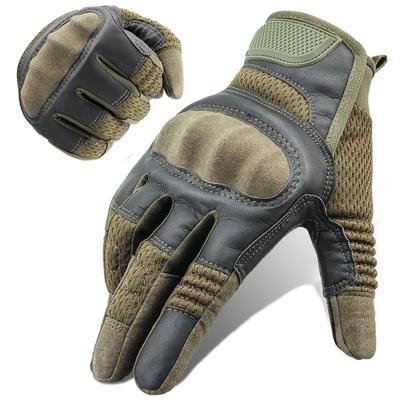 Gants Tactiques à Doigts Complets Homme Écran Tactile Airsoft Combat Paintball Tir Coque Dure Vélo Conduite Cyclisme Camping Glove