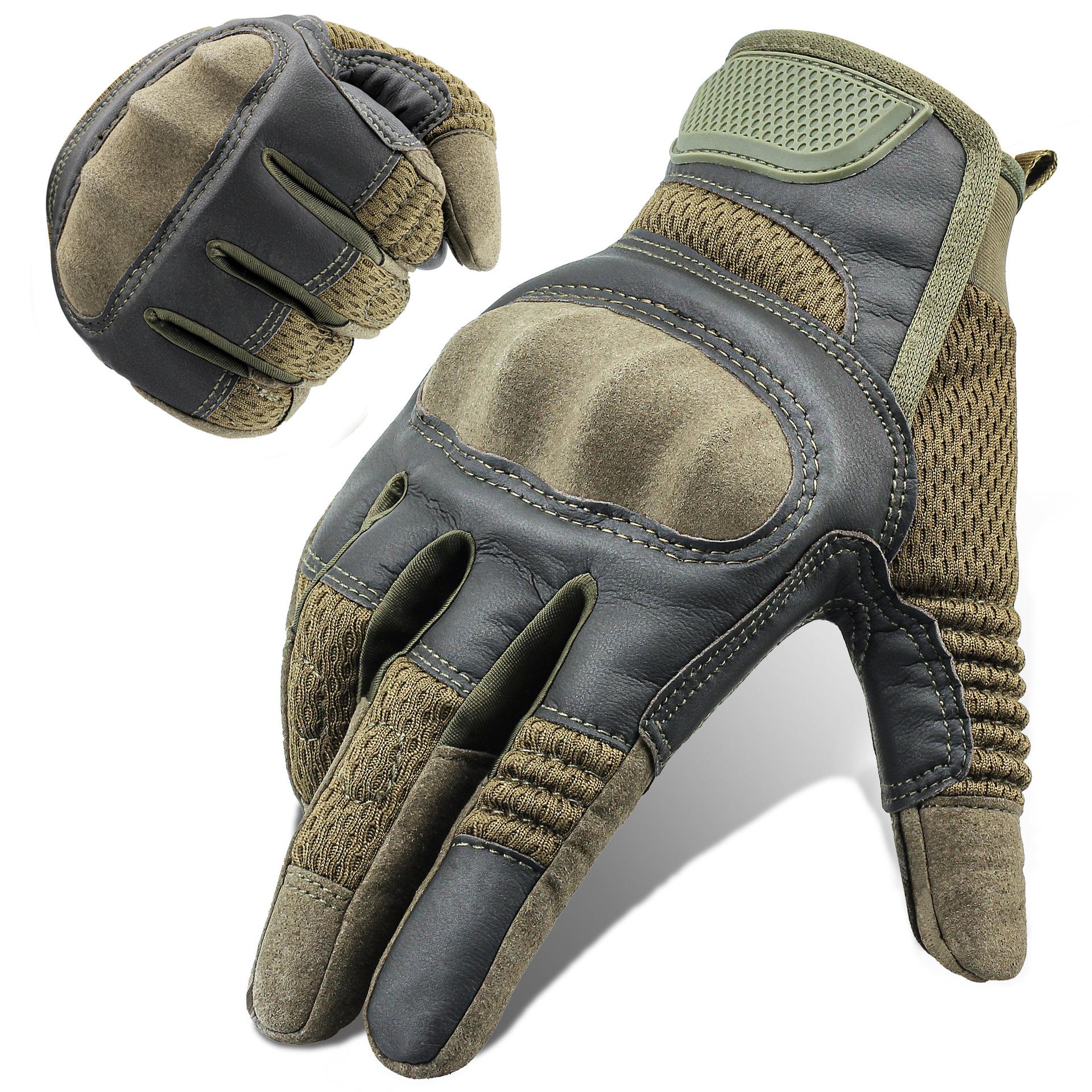 

Tactical Full Finger Gloves Men Touch Screen Airsoft Combat Paintball Shooting Hard Shell Bicycle Driving Cycling Camping Glove L армія зелений колір
