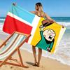 Mr. Magoo Print Beach Towel, Large Soft Quick Dry Towel for Beach Camping Swimming
