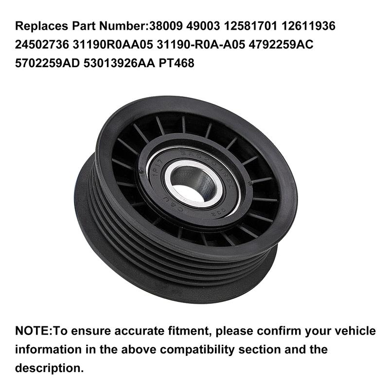 38009 Auto Parts Tensioner For JEEP 1996-2012 / Chrysler 1993-2009 / DODGE 1993-2011