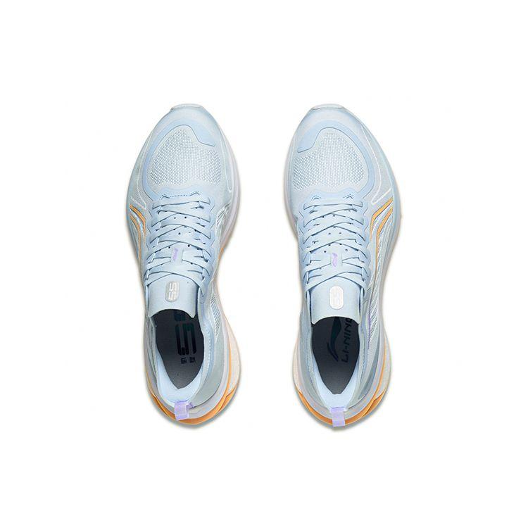 Li Ning Wushi 5S 3.0 Protiskluzové Odolné Prodyšné Nízké Běžecké Boty Pánské Tenisky Modrá Oranžová ARST001-3