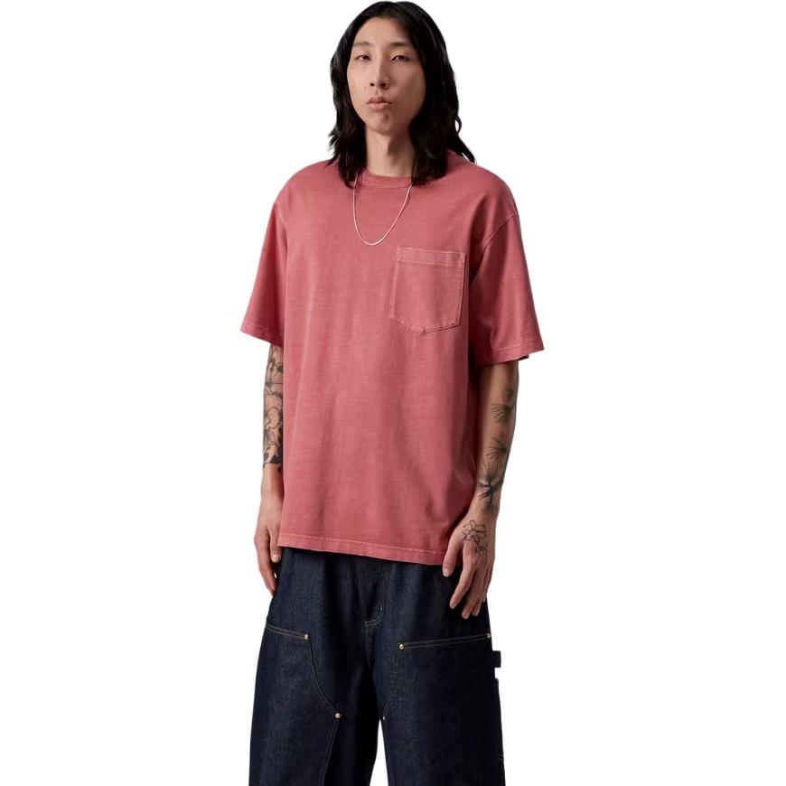 Carhartt WIP SS26 Loose Fit Vintage Wash Effect Short Sleeve T-Shirt Unisex Tops I035957-33G-B7