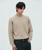LEIRE Minimal Wool Mock Neck Knit [Beige]