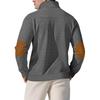 Autumn and Winter Men's New Square Grid Men's Stand Up Collar Single Breasted Casual Long Sleeved Sweatshirt