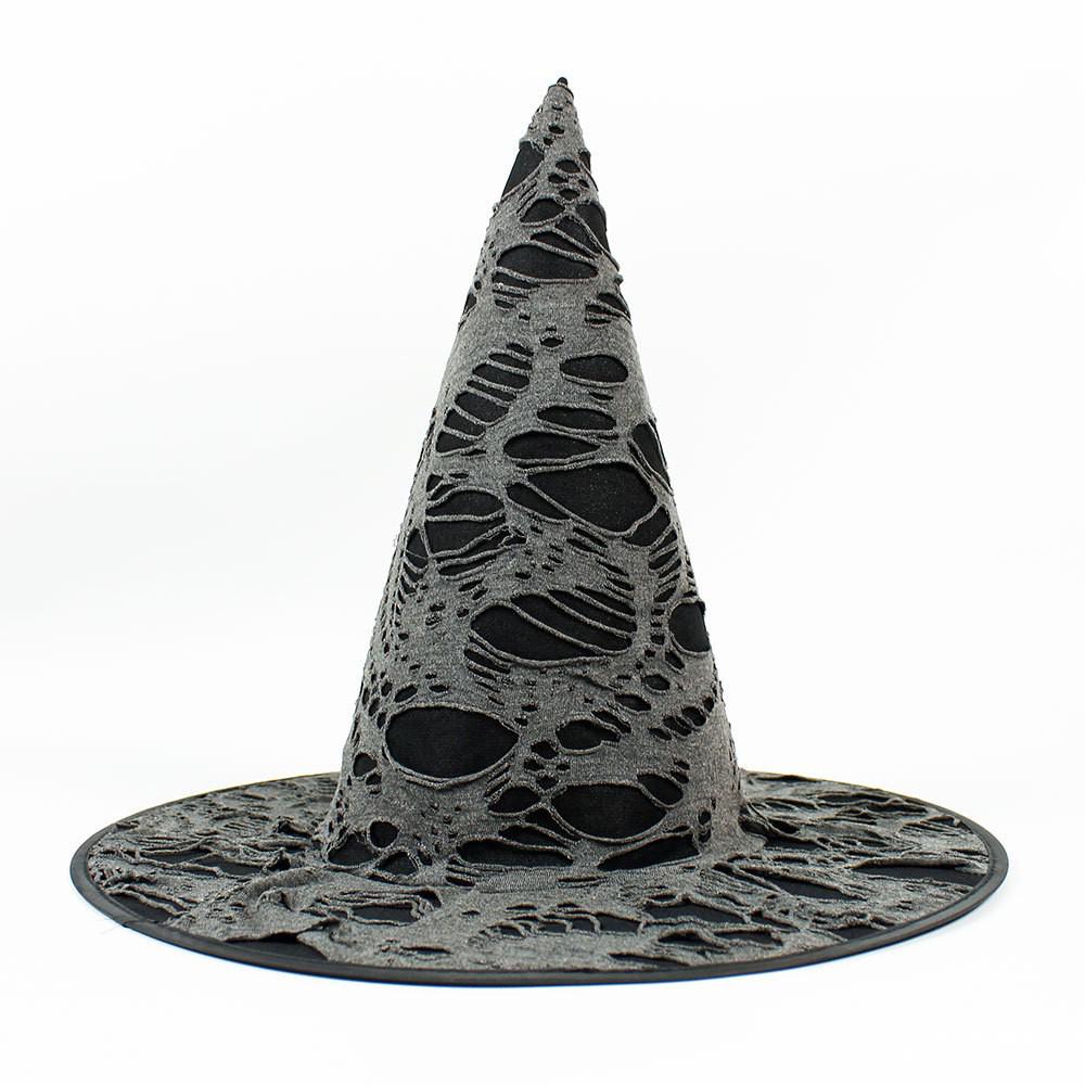 Light-Up Spiderweb Witch Hat Halloween Decoration