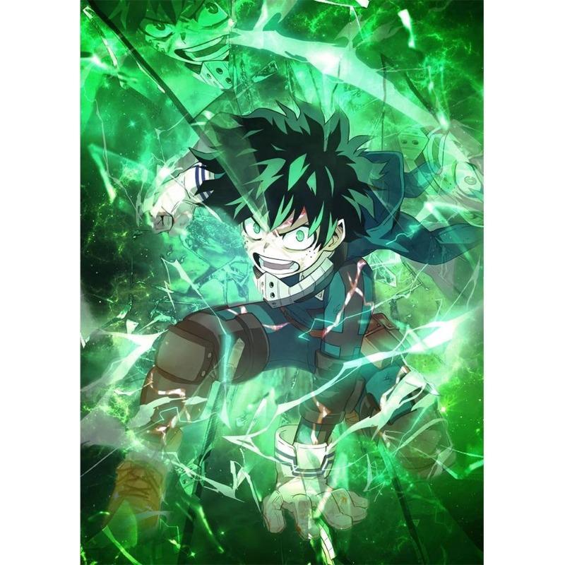Japan Manga My Hero Academy Decu Poster Canvas Painting Bnha Midoriya Izuku Wall Painting for Living Room Decoration At Home