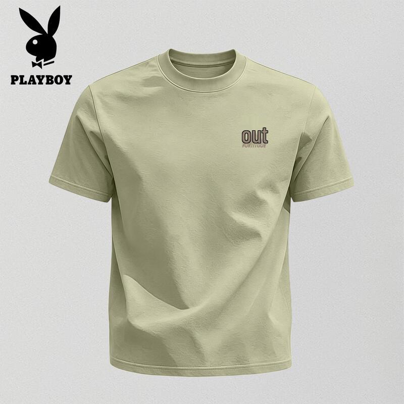 Playboy Men s 2026 Summer Short Sleeve Round Neck T-shirt XL