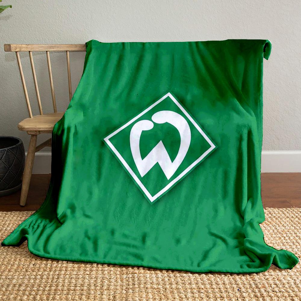 Green blanket Set with Logo Designed Flannel blanket for bedroom, living room, sofa, and nap