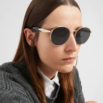 Kovové P Dům Prad * Sluneční brýle Muži A Ženy Vysoký Styl Velká Značka Malý Kulatý Rám 7805