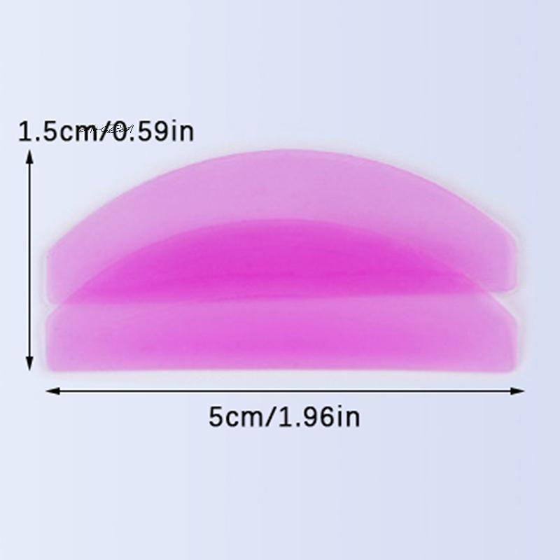 1Pair Ultra Thin Silicone Eyelash Perm Pads 3D Lifting Eyelash Curler Rods Shield Lashes Applicator Makeup Tool