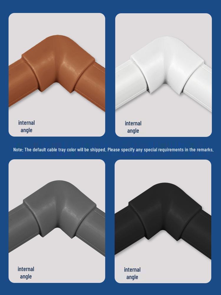 Driehoekige PVC Oppervlaktemontage Hoek Kabelgootstrip voor Decoratieve Kabelgeleiding
