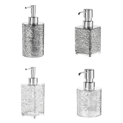 Glass Soap Dispenser Foam Soap Dispenser with Diamond Glass Refillable Hand Soap Dispenser Worktop Soap Dispenser