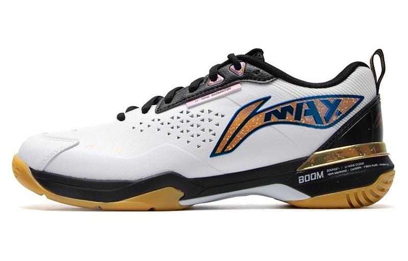Li Ning Blade Max Rubber Breathable Low top Badminton Shoes Unisex White/Black AYAU003-2 39.5