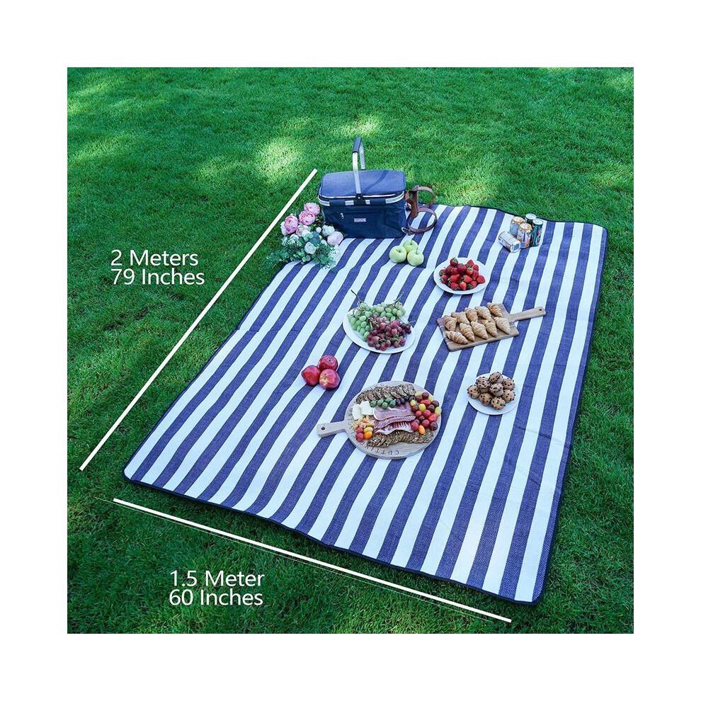 Waterproof Picnic Blanket - Foldable Outdoor Picnic Mat Is Perfect for Parks and Beaches
