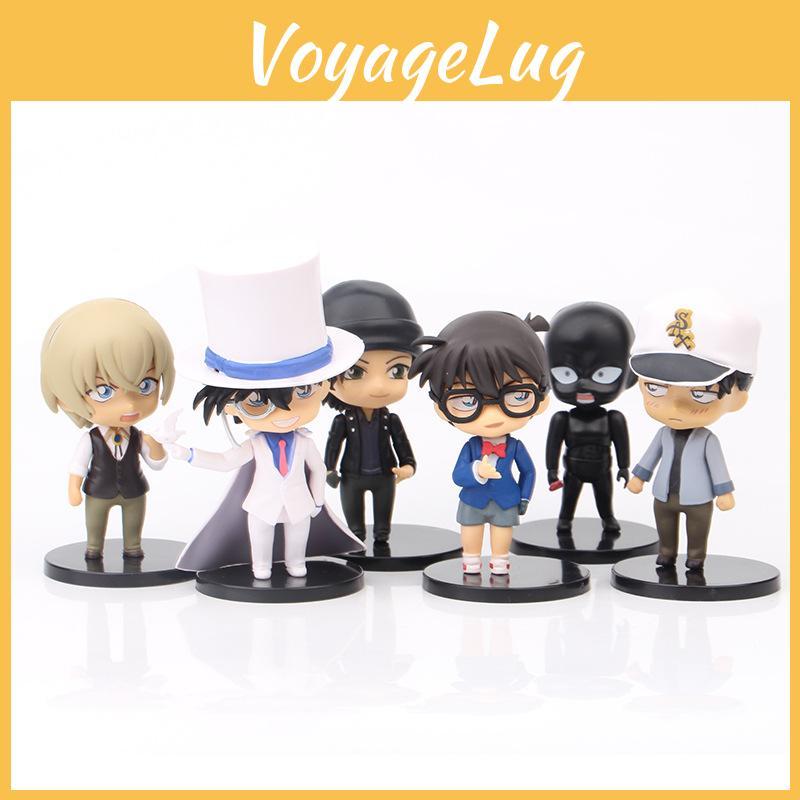 Detective Conan And Kid The Phantom Thief Pvc Models With Assembly For Home Display And Gift