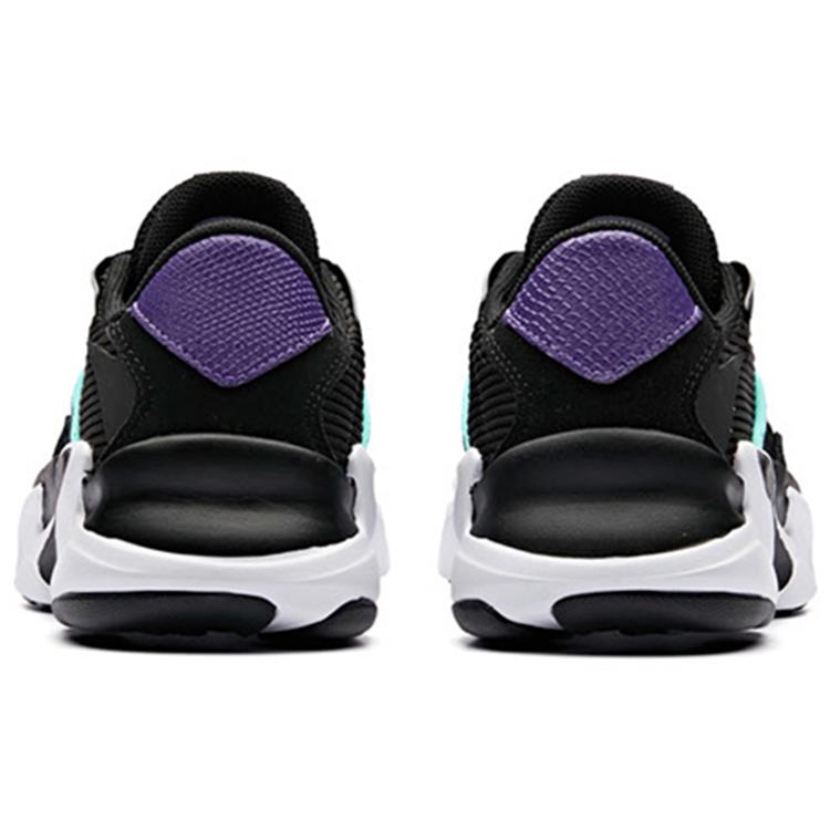 New ANTA Chunky Sneakers Women's Low Top Black/Green/White 12838808R-5