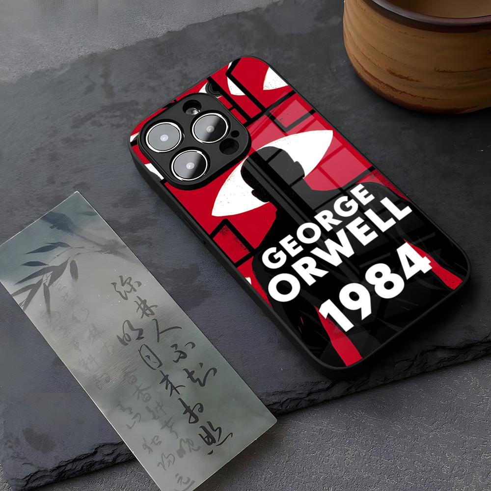 1984 George Orwell Book Novel Phone Case Tempered Glass For IPhone 13 17 14 16 12 15 11 Pro XS Max Plus Mini X XR SE2020 Coque