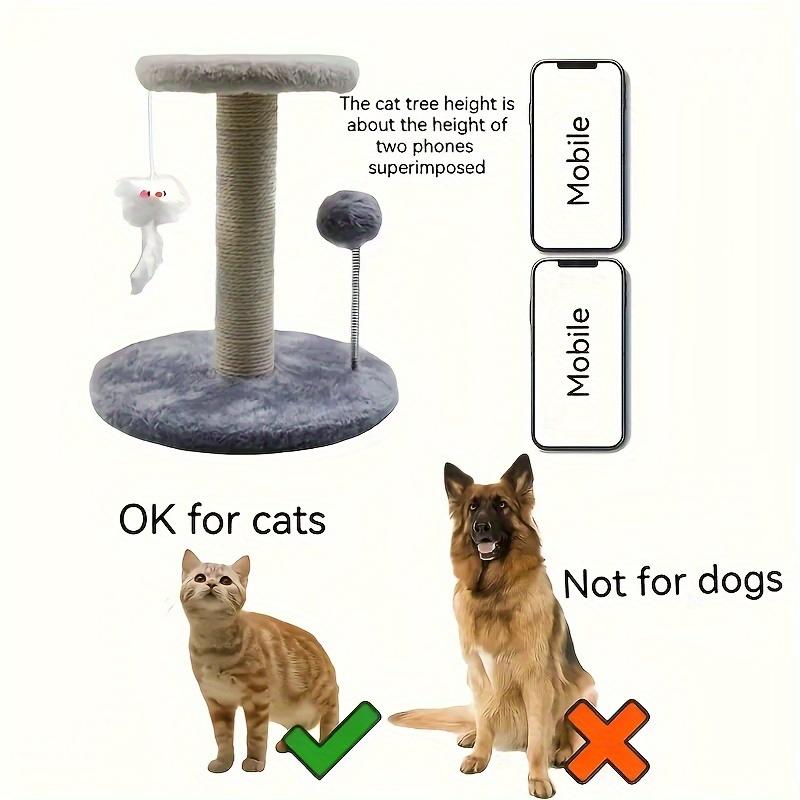 KEMORELA – Kratzbaum, Kratzbaum mit interaktiver Kugel, Spielzeug und Plüschmäuse für Katze Kitty, Spielturm-Center zum Spielen