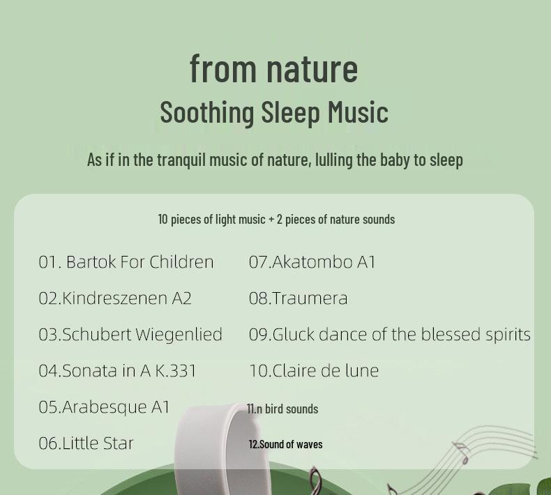 Infant Soothing Owl Music Player Toy for Crib, 0-3 Years