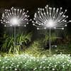 Solar LED Firework Light Solar Garden Lights Outdoor 60-420 LED Firework Beads Waterproof Colorful Lighting DIY Decoration Patio Pathway