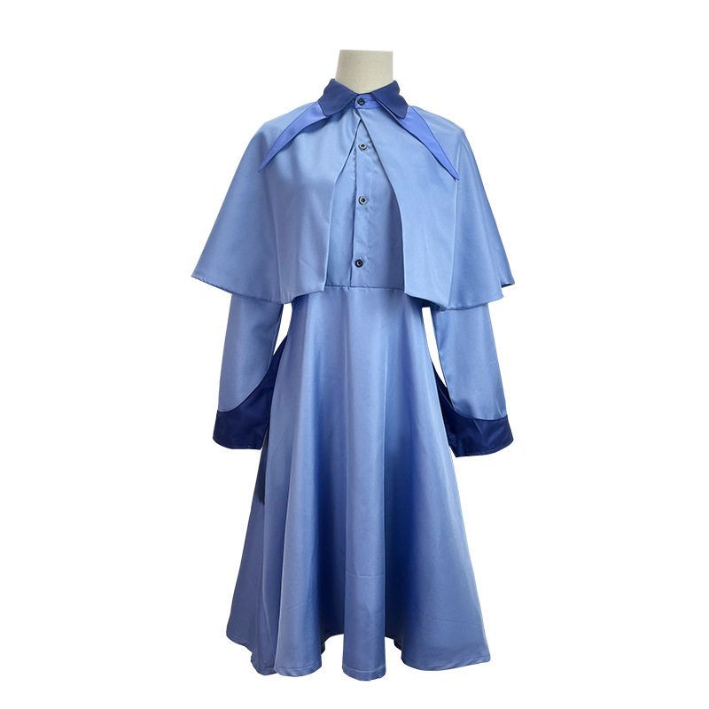 Harry Potter Magic Awakens Cosplay Costume, Beauxbatons School Uniform, Girls Uniform, Fleur Delacour Cosplay Dress + Cape M