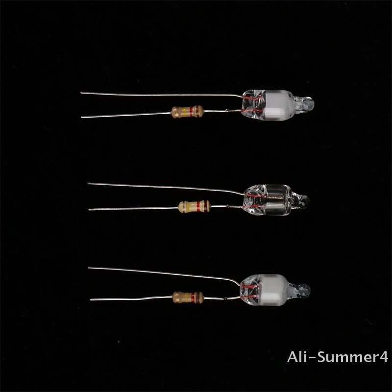 10Pcs Neon Indicator Light Green Red Blue Signs 6mm Neon Lamp Glow 2 Copper Wire 6X13mm Neon Indicator Bulbs