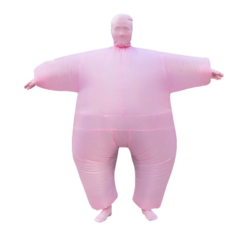 Cosplay Halloween Party Costume Fat Ninja Sumo Costume With Inflatable White Salmon Image