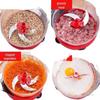 Manual Food Processor and Meat Grinder for Kitchen Use: Hand-Cranked Blender for Vegetables and Dumpling Stuffing.