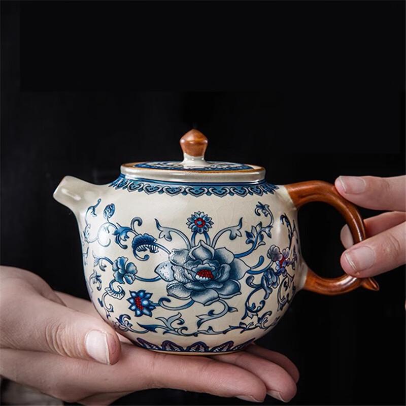 Light Luxury Ceramic Tea Set with Chinese Style Gift Box