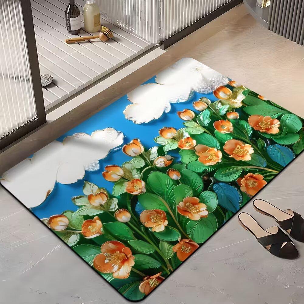 Bathroom Quick-drying Door Mat Diatom Mud Absorbent Floor Mat Toilet Toilet Entry Door Non-slip Mat Diatomaceous Earth Foot Mat