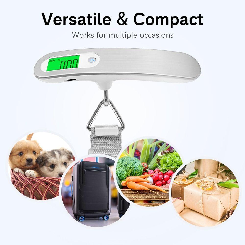 High-Precision Luggage Scale Backlit LCD Display Weighing Scale Digital Scale  Shipping