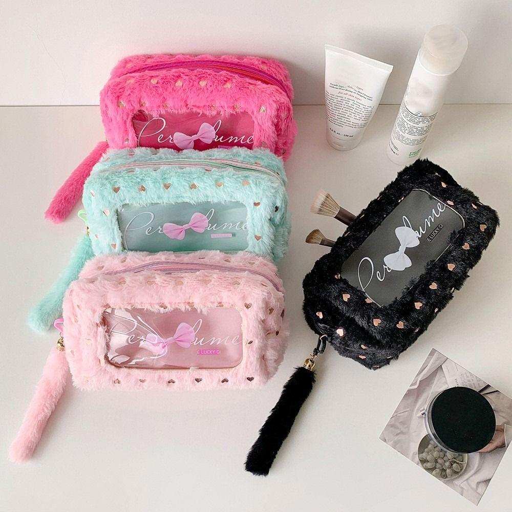 Bow Pencil Case Multifunctional Stationary Storage Bag Portable Makeup Pouch
