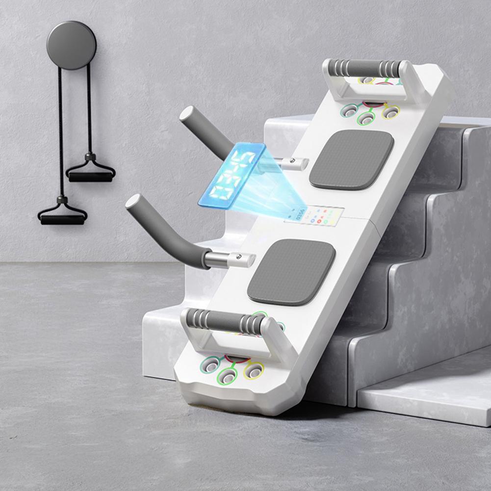 

Push Up Stand Flat Support Trainer for Chest and Abdominal Muscles, Multifunctional Household Fitness Equipment Auxiliary Board белый