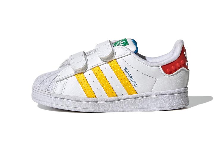 

Adidas Originals SUPERSTAR Synthetic Leather Comfortable Abrasion Resistant Low top Toddler Shoes Infant And Toddler GV8881 22