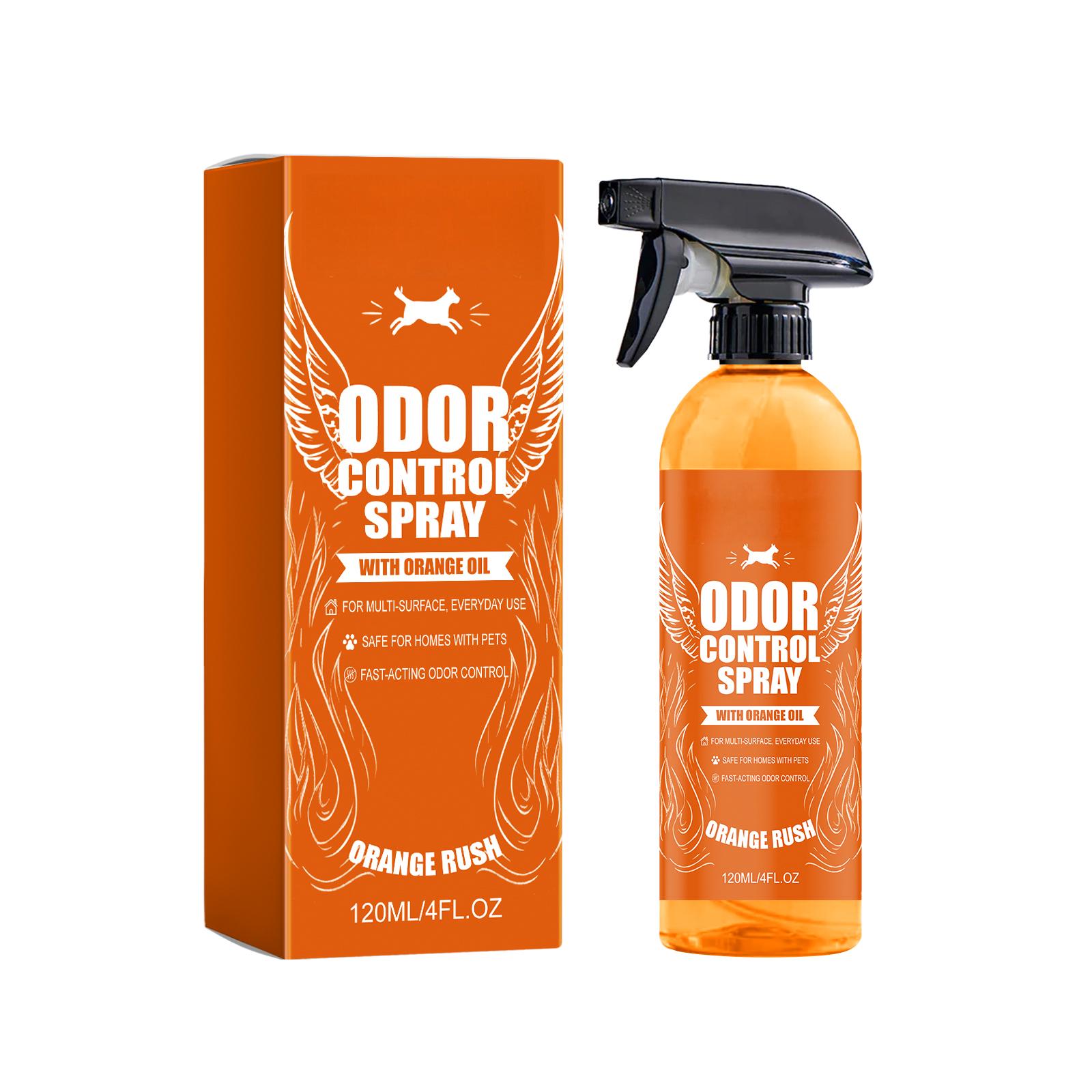 Pet Odor Control Spray with Orange Oil Natural Deodorizer for Home and Pet Areas Safe for Dogs and Cats 120ml 4FL OZ One Size оранжевый