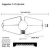 Stainless Steel Heavy-Duty Roast Duck Clip with Screws