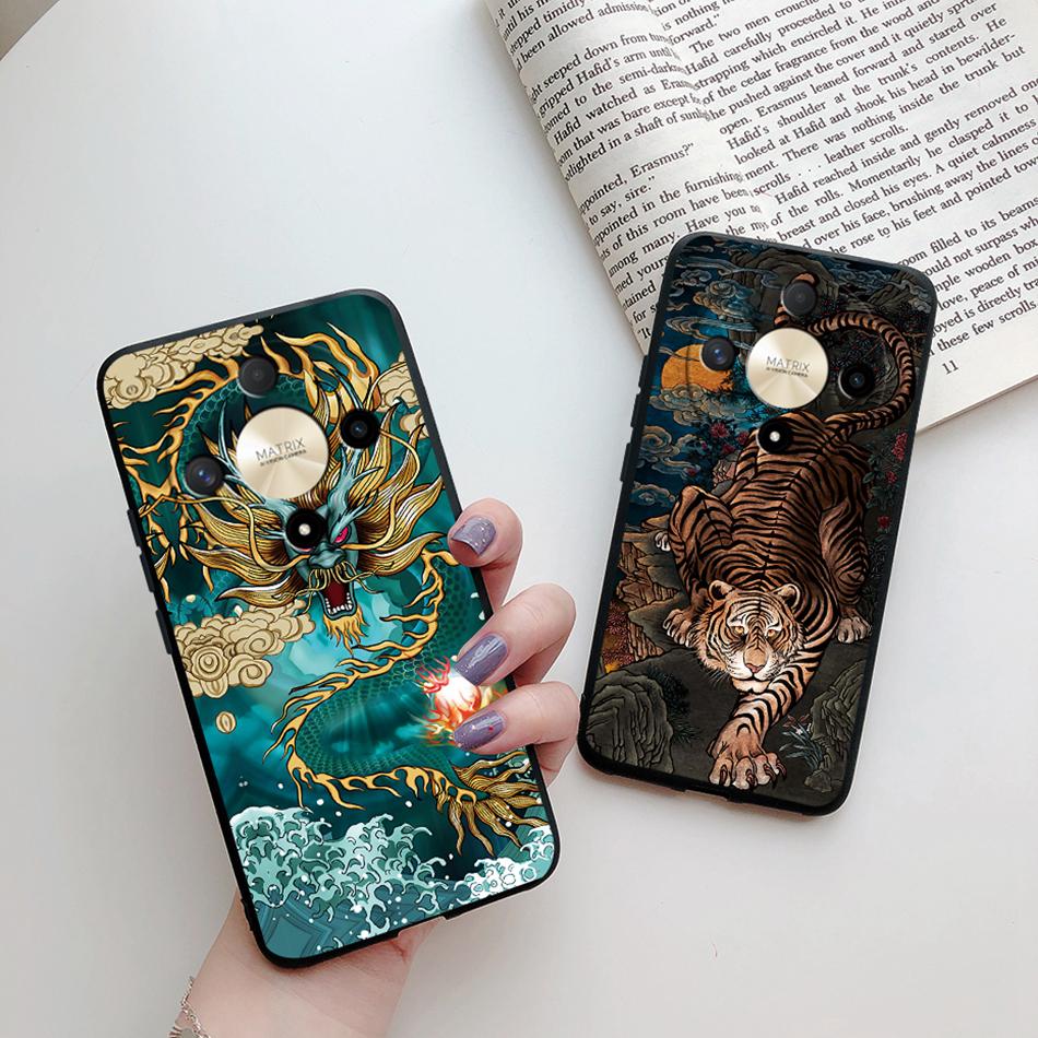 For Honor Magic6 Lite Case Honor Magic6 Lite 5G Cover Soft Dragon Silicone Bumper Protective Phone Cases For Honor Magic 6 Lite