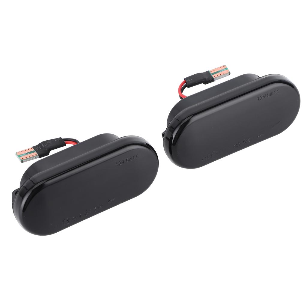 2Pcs LED Side Marker Lights Fender Turn Indicator Lamp Car Modification Smoked