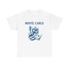 Monte Carlo Vintage Grafické Tričko Unisex Těžká Bavlna