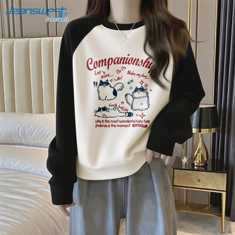 Jeanswest Women s Panelled Raglan Sweatshirt L