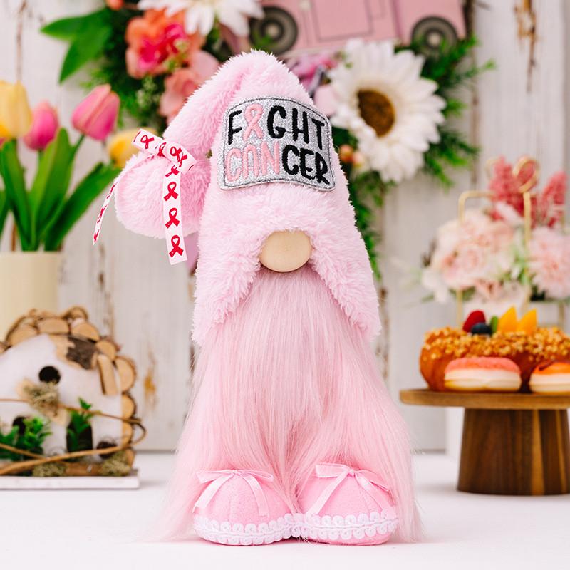 Rudolf Pink Unique Gnome Plush Doll Decorative Piece For Elegant Holiday Home Accents