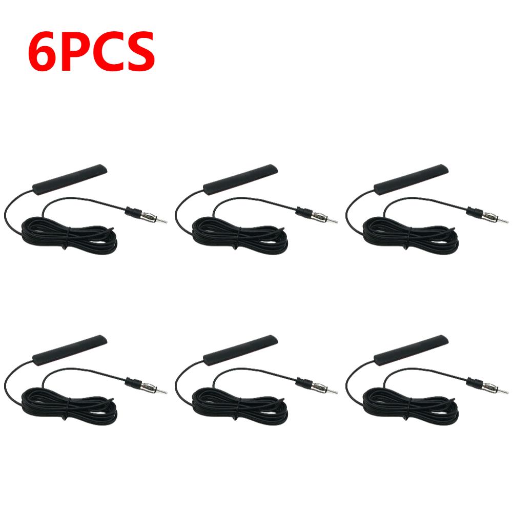 DC5-12V Car Interior Hidden Amplified Antenna Car Electronic Radio Antenna 85-860Mhz Car Radio Patch Aerial for Car Truck
