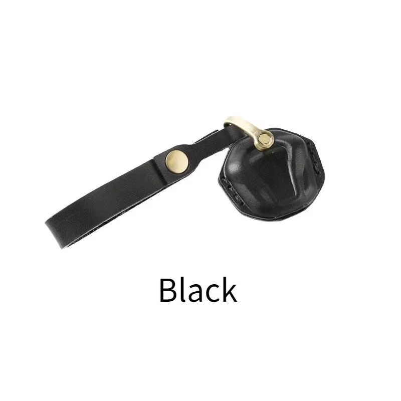 

For Triumph Motorcycle T100/T120/T900/obber Leather Vintage Key Sleeve Car Key Decoration Modification Keychain Accessories чорний