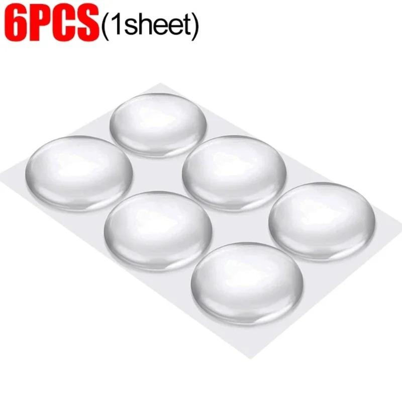 300/6 Stück Selbstklebende Transparente Türstopper Gummidämpfer Puffer Schrankpuffer Silikonmöbelpunkte Kissen Schutzpolster