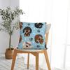 Dachshund Square Pillow Cases Dogs Animal Cushion Cover Vintage Zipper Decor Pillowcase for Home 40x40cm
