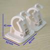 Wall Hooks Rack Curtain Rod Bracket Mounted Plastic Hang Lever Clamp Clips Tool