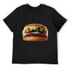 Hamburger T-Shirt Blue Archive Topping Clothes for Men
