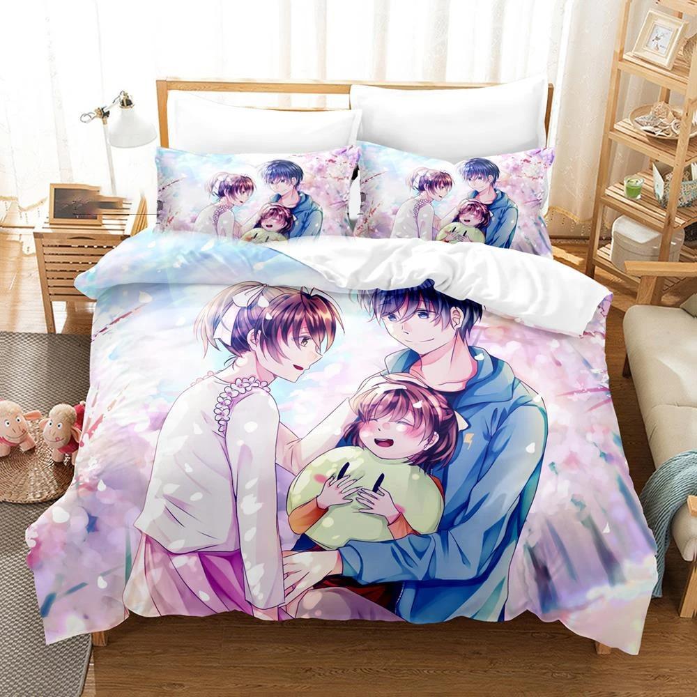 Anime Clannad Nagisa Furukawa Bedding Set Boys Girls Twin Queen Size Duvet Cover Pillowcase Bed Kids Adult Home Textileextile