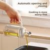 Leak Proof Glass Oil Bottle Automatic Opening Closing Glass Oil Cruet Container  Kitchen Use
