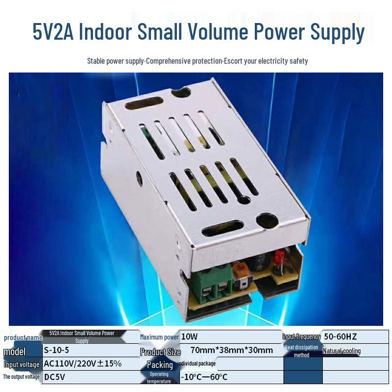 220V To 12V/24V/5V DC Power Supply for LED Strip Lights - 5A/10A/30A, 60W Transformer